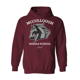 Buy maroon McCullough Middle School - Heavy Blend Hoodie
