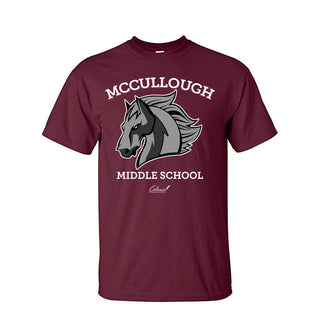 Buy maroon McCullough Middle School - Softstyle Tee