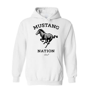 Buy white Mustang Nation - Heavy Blend Hoodie