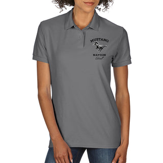 Buy sport-grey Mustang Nation - Women&#39;s Fit Polo