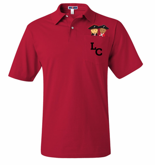 Buy red Little Colonials Polo w/ Pocket