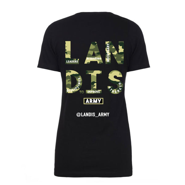 Landis Army Dog Tags Ladies Fit Soft T-Shirt