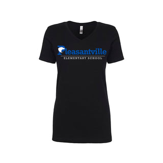 Buy blue Pleasantville Ladies Fit V-Neck by Next Level